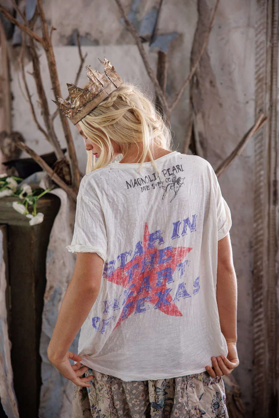 Willie Nelson Blue Star Tee - Image 5