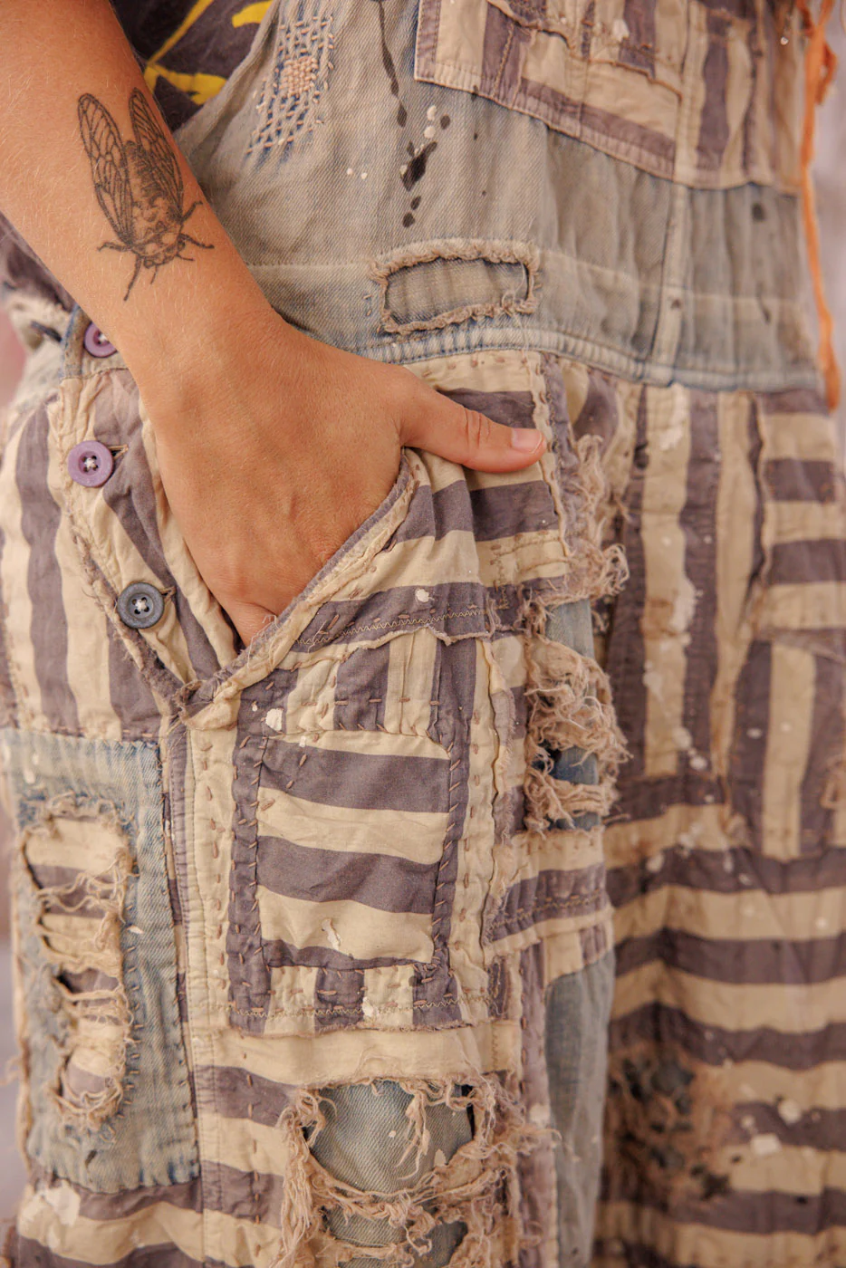 Patchwork Frankie Overalls - Image 4