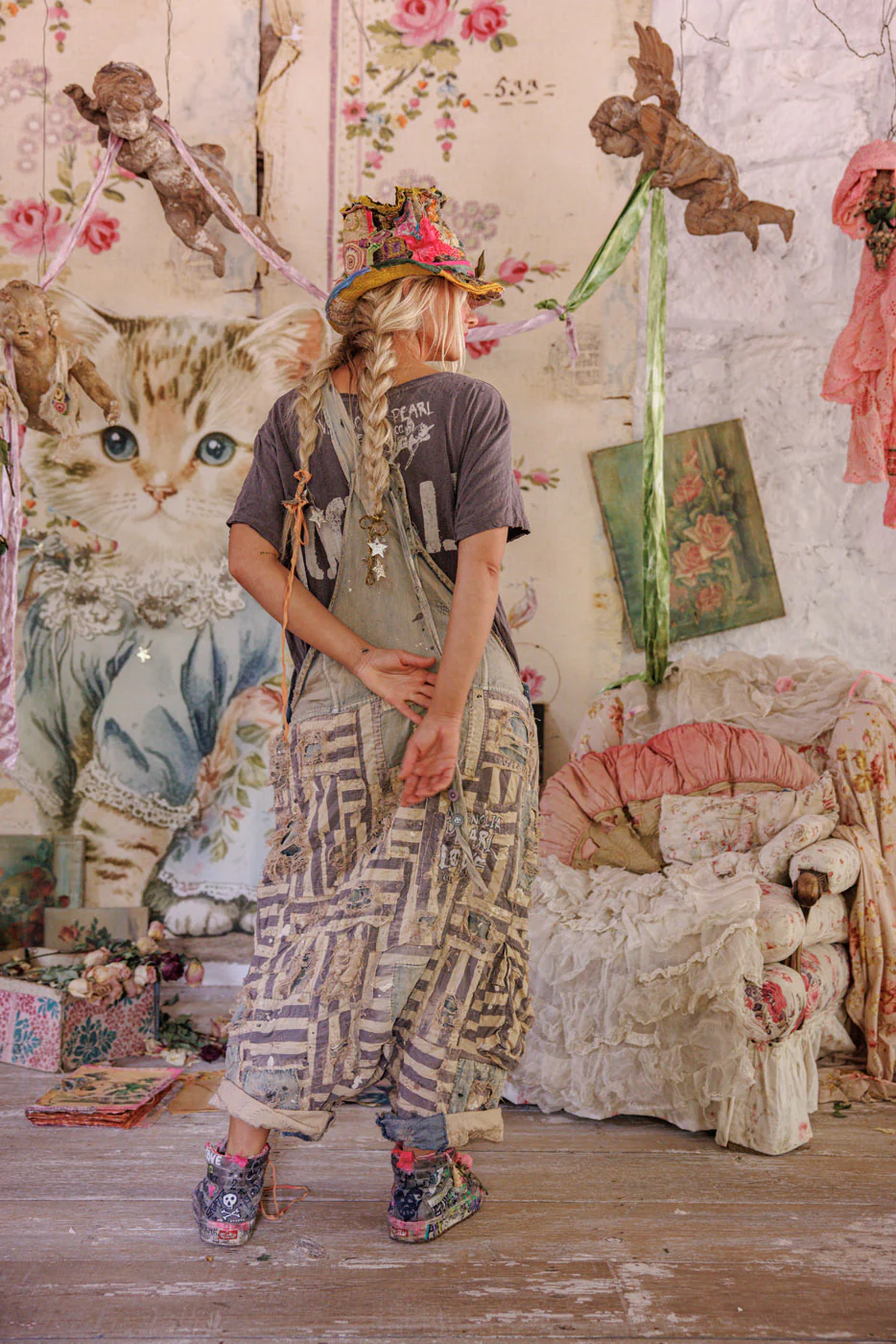 Patchwork Frankie Overalls - Image 6