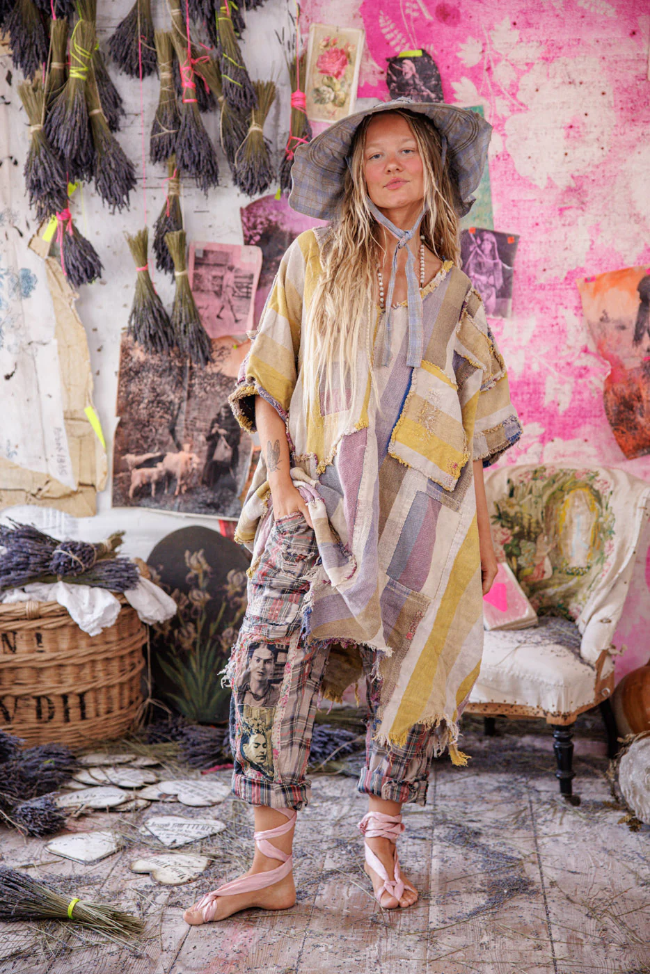 Yarn-Dyed Veda Poncho - Image 2