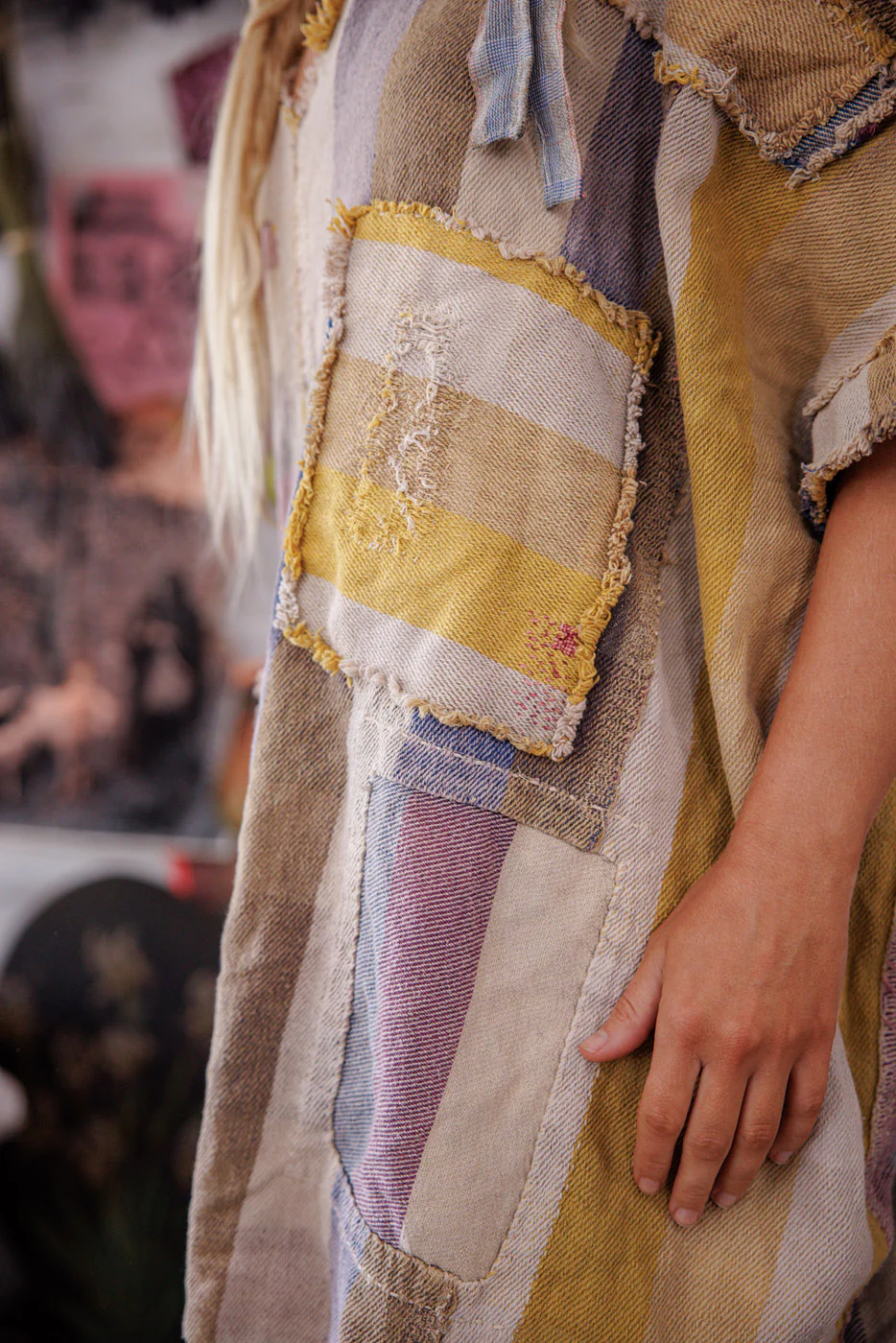 Yarn-Dyed Veda Poncho - Image 4
