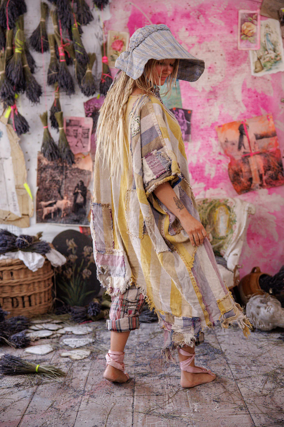 Yarn-Dyed Veda Poncho - Image 5