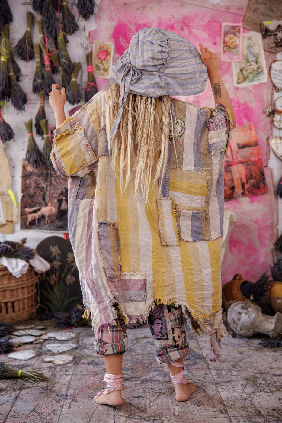 Yarn-Dyed Veda Poncho - Image 6