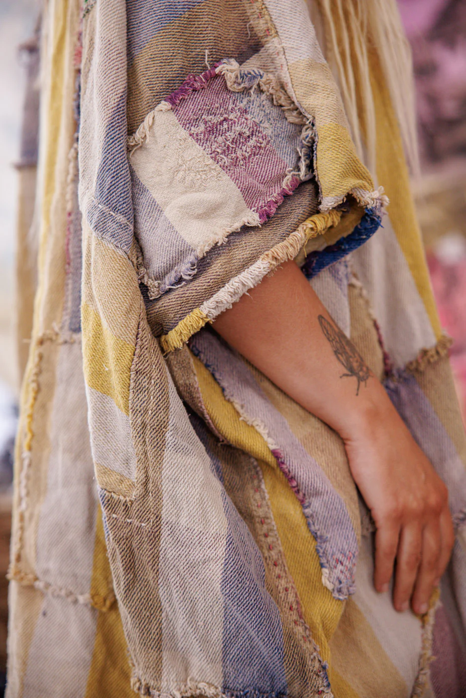 Yarn-Dyed Veda Poncho - Image 9