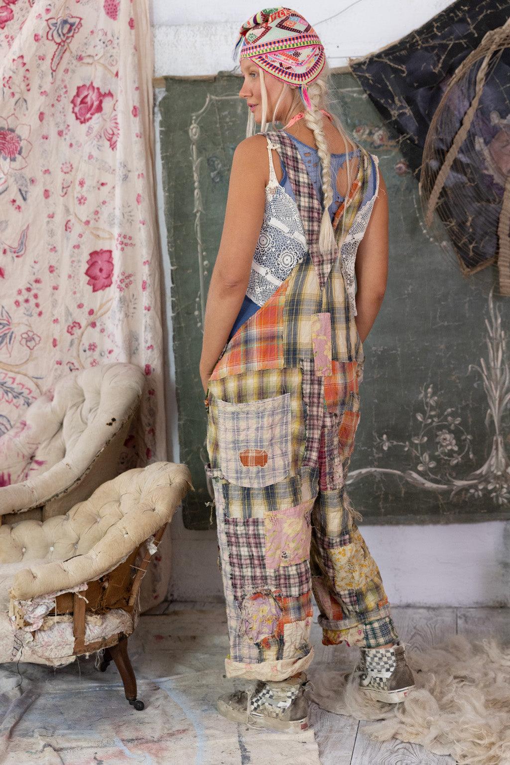 Patchwork Love Overalls - Image 5
