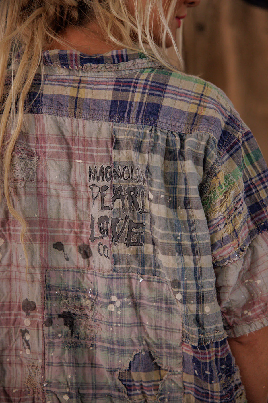 YD Patchwork Perletta Shirt - Image 8
